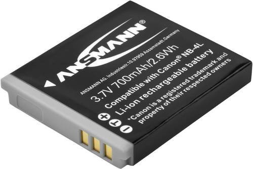 Ansmann A-Can NB 4 L Li-Ion Kamera-Akku in Schwarz mit 700 mAh für Kompaktkameras - Bild 1