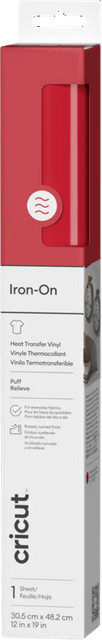 Cricut Puff Iron-on in Rot, B: 30,5 cm, L: 48,3 cm - Bild 1