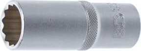 BGS Steckschlüssel-Einsatz Zwölfkant tief 9359, Antrieb 1/2 Zoll, SW 20 mm, silber - Bild 1