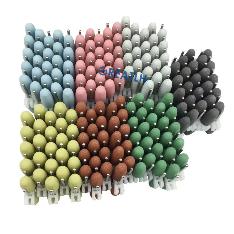 GREATLH Dental Polierer Zubehör Kit, 50 Teile, Silikon Gummi Polierer Bohrer - Bild 2