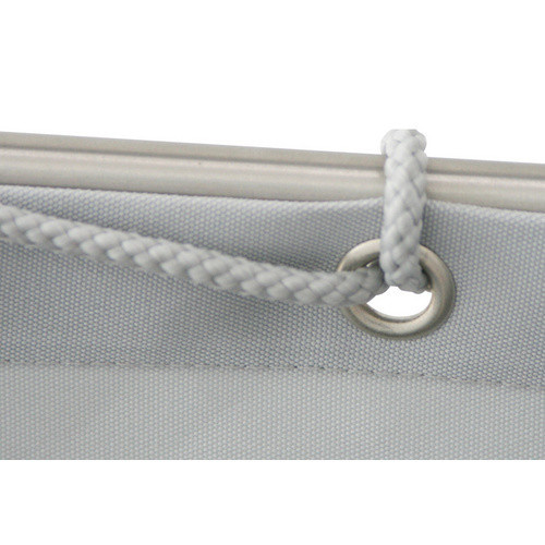 Floracord Balkonverkleidung aus Polyester in Silbergrau, Breite: 300 cm, Höhe: 90 cm - Bild 3