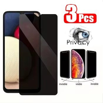 3er-Pack Anti-Spion Schutzglas für Samsung Galaxy A15 A35 A55 A05 A14 A54 A12 A17 A16 A26, Transparent - Bild 1