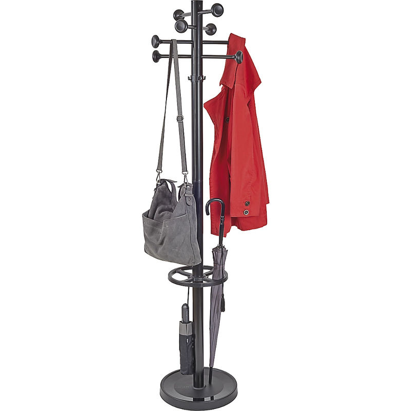 Maul Garderobenständer MAULgrando Schwarz mit 16 Haken aus Stahl, Durchmesser: 36,5 cm, Höhe: 175 cm - Bild 3
