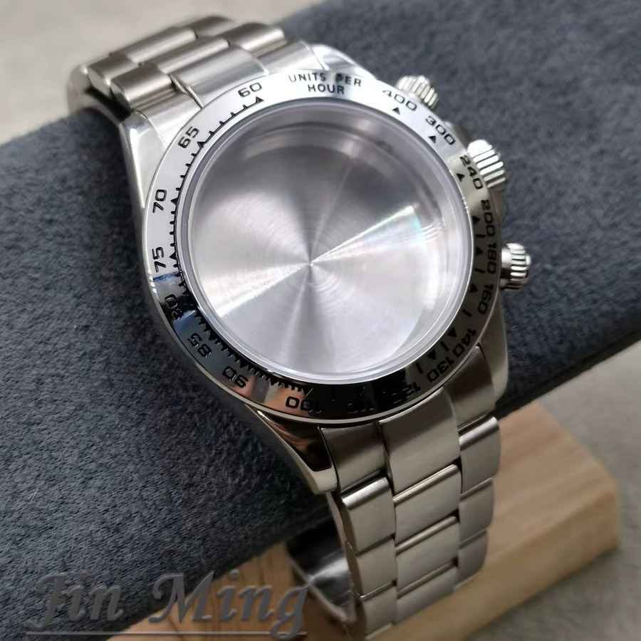 LUJIE Uhrenarmband Edelstahl, Silber, 40 mm - Bild 4