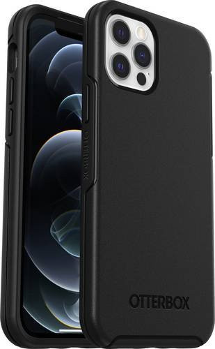 Otterbox Symmetry Backcover für Apple iPhone 12 und iPhone 12 Pro, Schwarz, MagSafe kompatibel, stoßfest - Bild 1