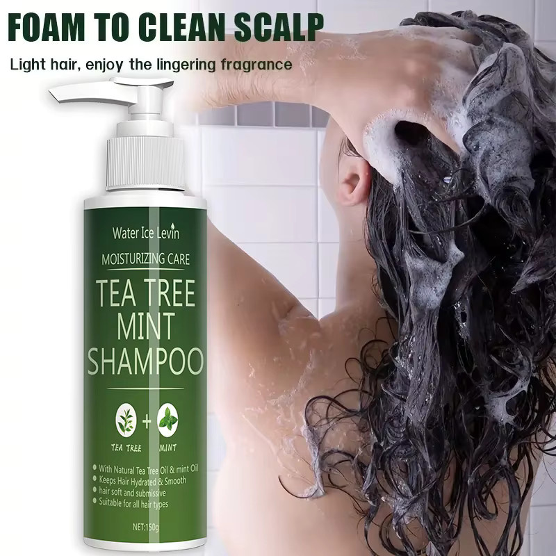 Water Ice Levin Tea Tree Mint Shampoo, Schaum, Haare - Bild 2