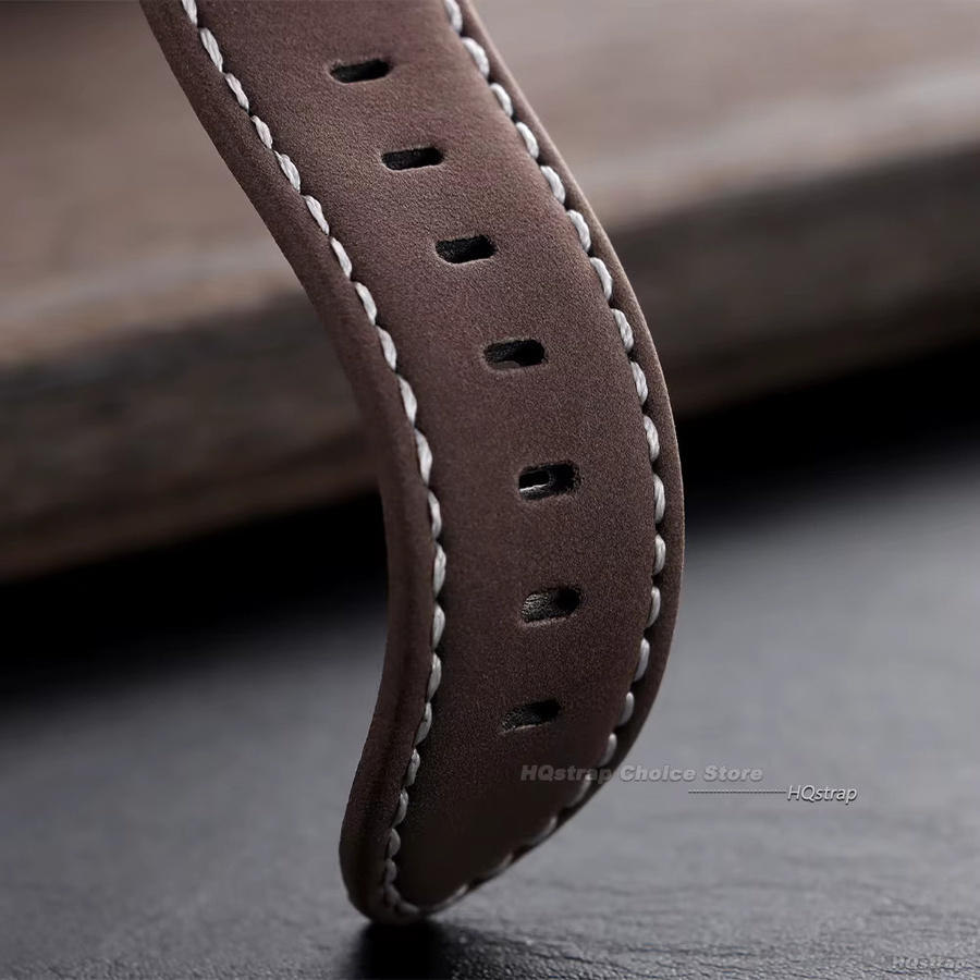 HQstrap Uhrenarmband Leder, braun, Schnellverschluss - Bild 2