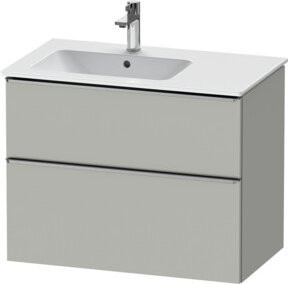 Duravit Waschtischunterschrank D-Neo in Grau Matt, B/T: 81 x 46,2 cm - Bild 1