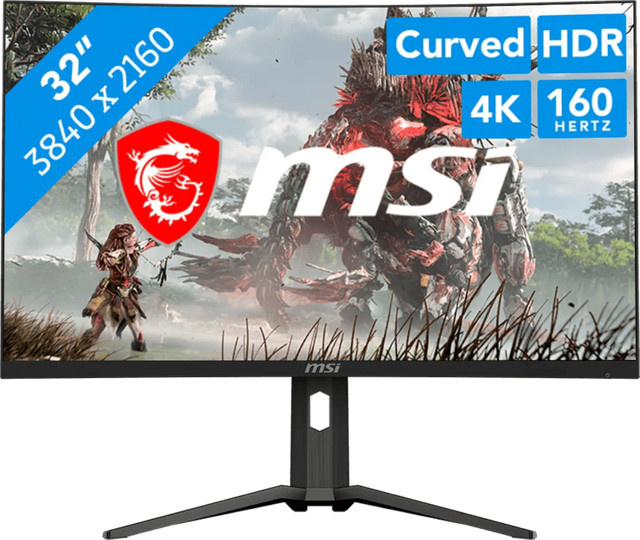 MSI MAG 321CUPDF Gaming Monitor 32 Zoll 4K UHD Schwarz mit DisplayPort und HDMI - Bild 1