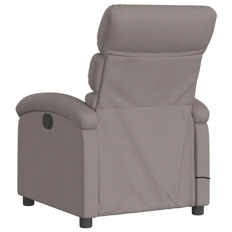 Vidaxl Ausklappbarer Massagesessel Relaxsessel in Taupe Meliert mit Stoffbezug - Bild 5