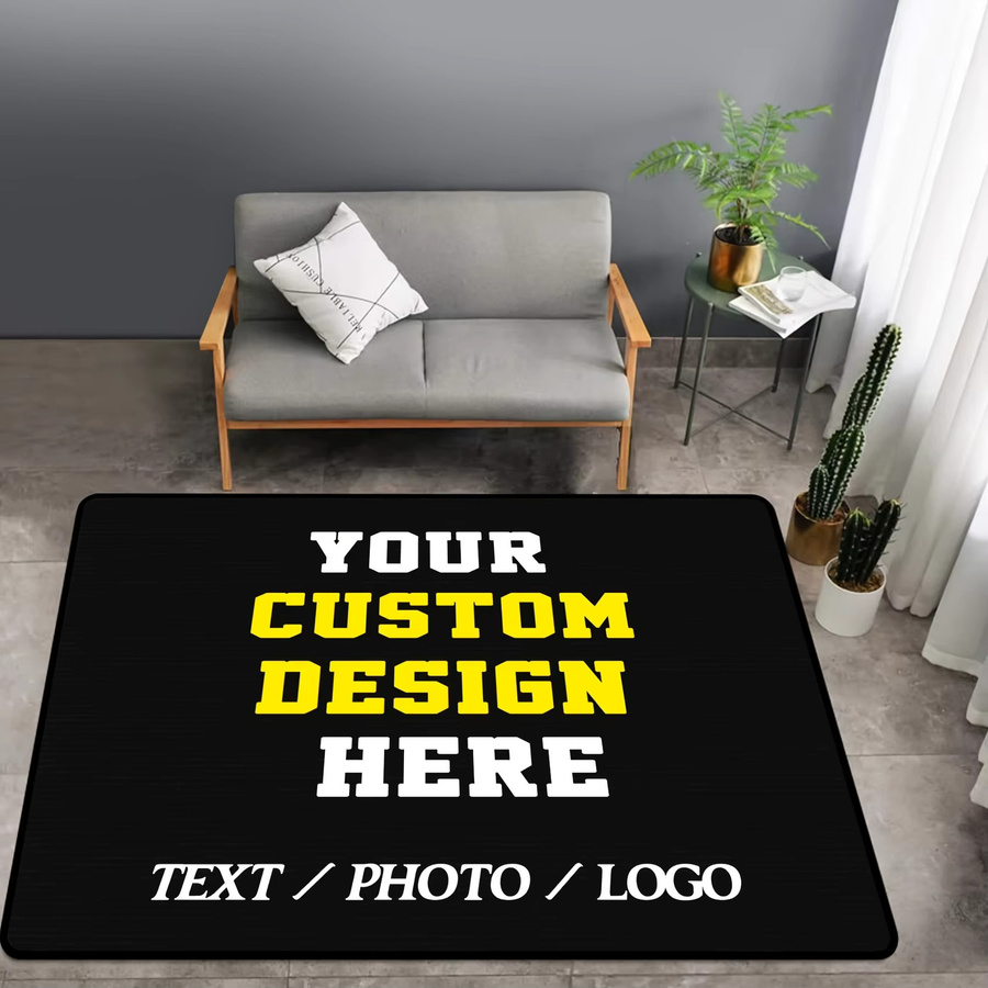 Personalisierter Druckteppich von Potdemiel als rechteckiger Fototeppich für Wohnzimmer oder als Yoga Matte - Bild 6