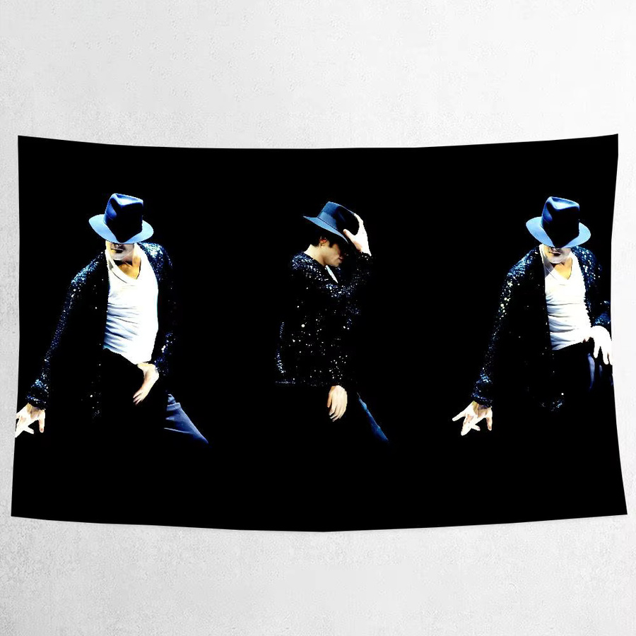 Mesuca Fotohintergrund Kinder Weihnachtskamin mit Michael Jackson Thriller Motiv - Bild 3