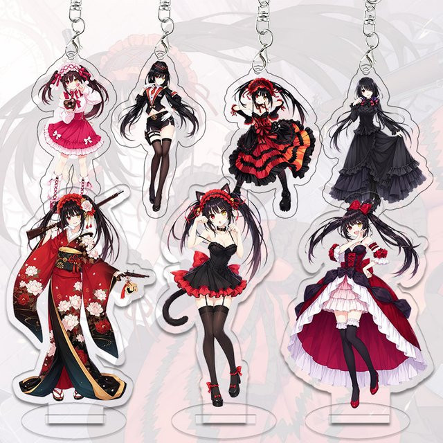 Bandai Date A Live Kurumi Tokisaki Acryl-Ständer Schlüsselanhänger, Anime-Figur - Bild 1
