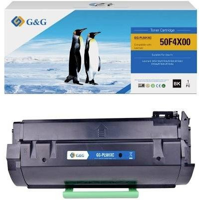 G&G Tonerpatrone Schwarz kompatibel mit Lexmark 502X und Lexmark 50F2X00 XL für Laserdrucker mit einer Reichweite von 10000 Seiten - Bild 1