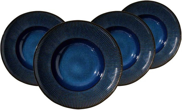 Ritzenhoff & Breker Pastateller Aradeo Blue aus Porzellan 4er Set Durchmesser: 30,5 cm - Bild 1