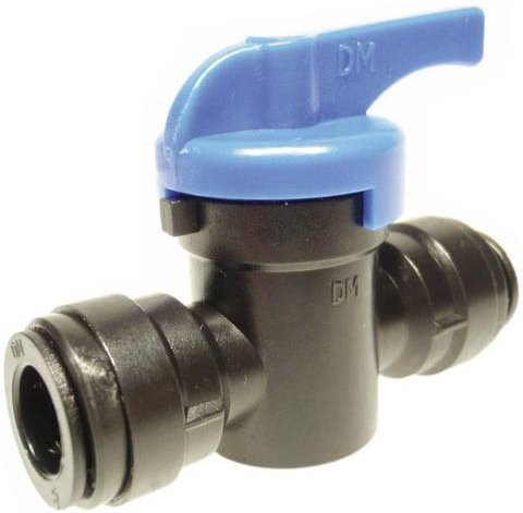 DM-Fit AHUC0808M Standard-Kugelhahn in Blau mit maximal 10 bar Druckfestigkeit - Bild 1