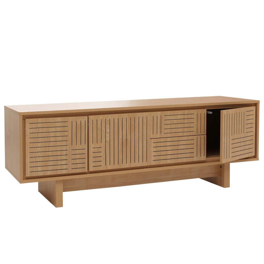 MCW TV-Rack O34 Lowboard in Ulme Natur mit Melamin-Oberfläche, B/T/H: 150 x 51,5 x 39,5 cm - Bild 3