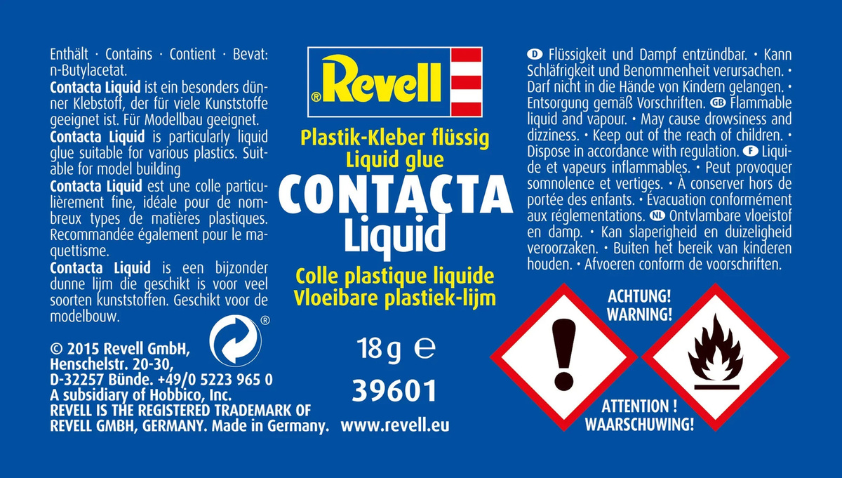 Revell Contacta Liquid, Plastikkleber, Grau - Bild 5