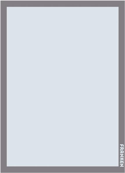 Franken Aushangrahmen PRO A3 Tafelrahmen in Silber für die Wandmontage - Bild 1