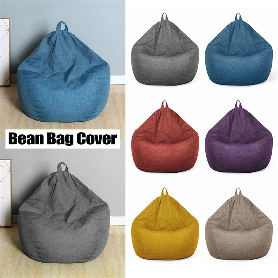 Weicher und bequemer Sitzsack in Gelb für Kinder und Erwachsene, kuscheliger Gamer-Stuhl und Liegestuhl, B/T/H: 80 x 90 x 0 cm - Bild 3