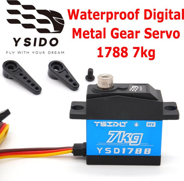 Y SIDO Digitaler Metallgetriebe-Servo, Wasserdicht, 7KG, Modell Zubehör - Bild 1