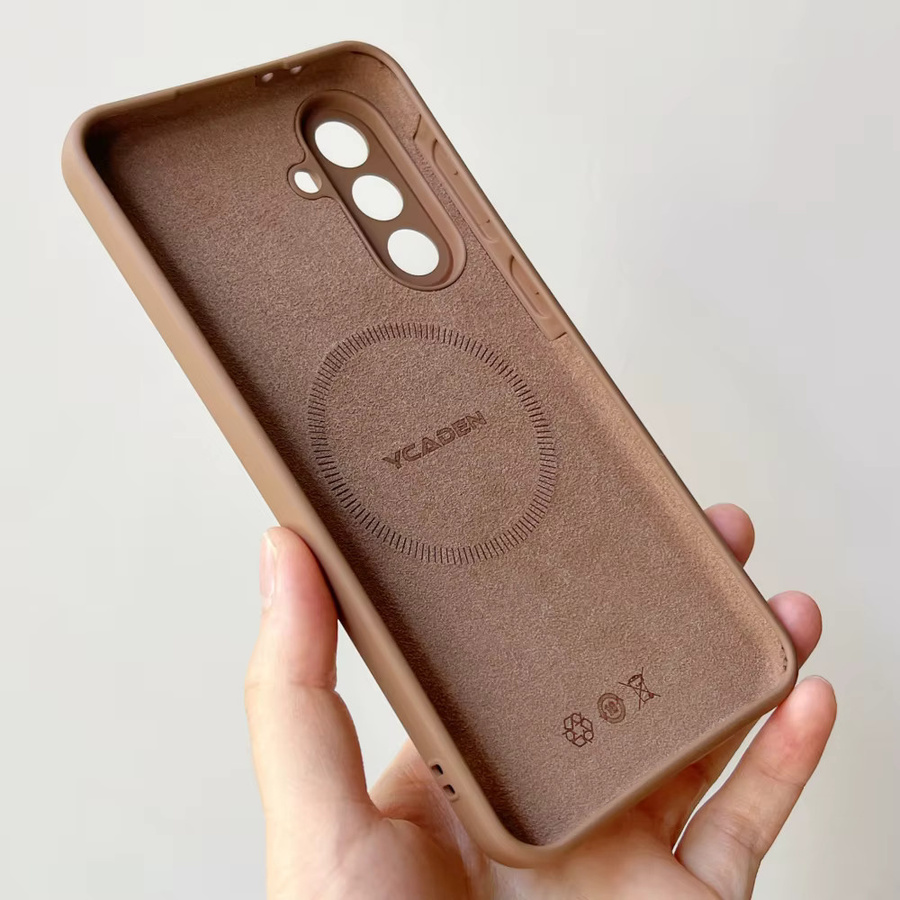 Original Matte Silikon Handyhülle mit MagSafe Magnet für Samsung S26 S25 S24 A56 A16 Plus Ultra kompatibel mit kabellosem Laden - Bild 1