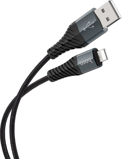 HOCO X38 USB-A auf Lightning Daten- und Ladekabel, 18W, Schwarz, 1m - Bild 1