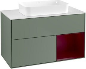 V&B Waschtischunterschrank Finion Wandbeleuchtung in Lackausführung B: 100 cm, T: 60,3 cm - Bild 1