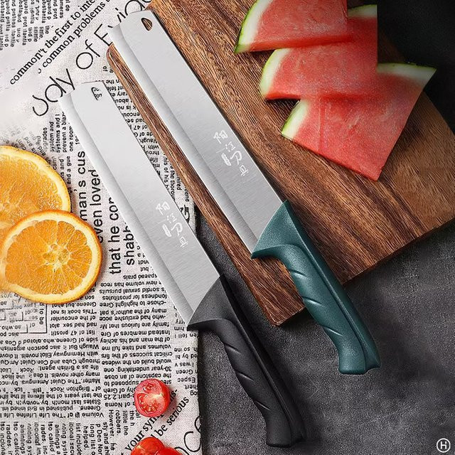 PLYS Obstmesser in Grün und Silber mit Schutzhülle - Bild 1