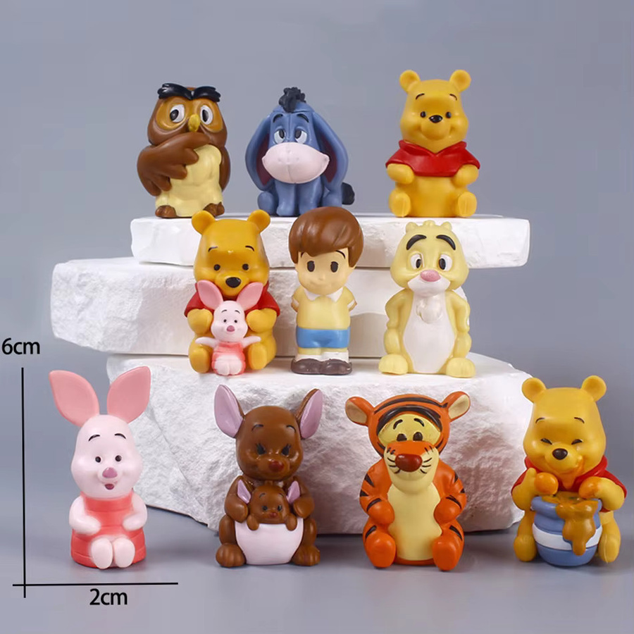 Disney Winnie Puuh Tigger Ferkel Hase, Figurenmodelle, Bunt / Mehrfarbig - Bild 2