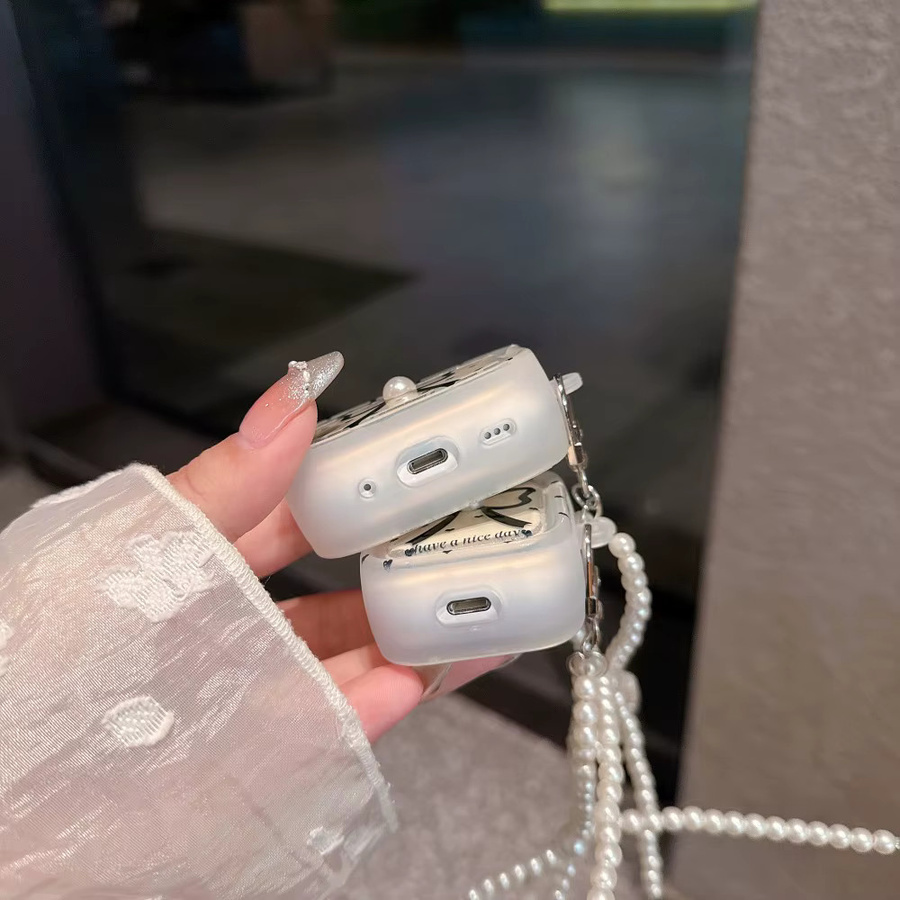 Perle Bogen Kopfhörer Abdeckung aus TPU für AirPods 4, 3, 2, 1 und Pro 2 - Bild 3