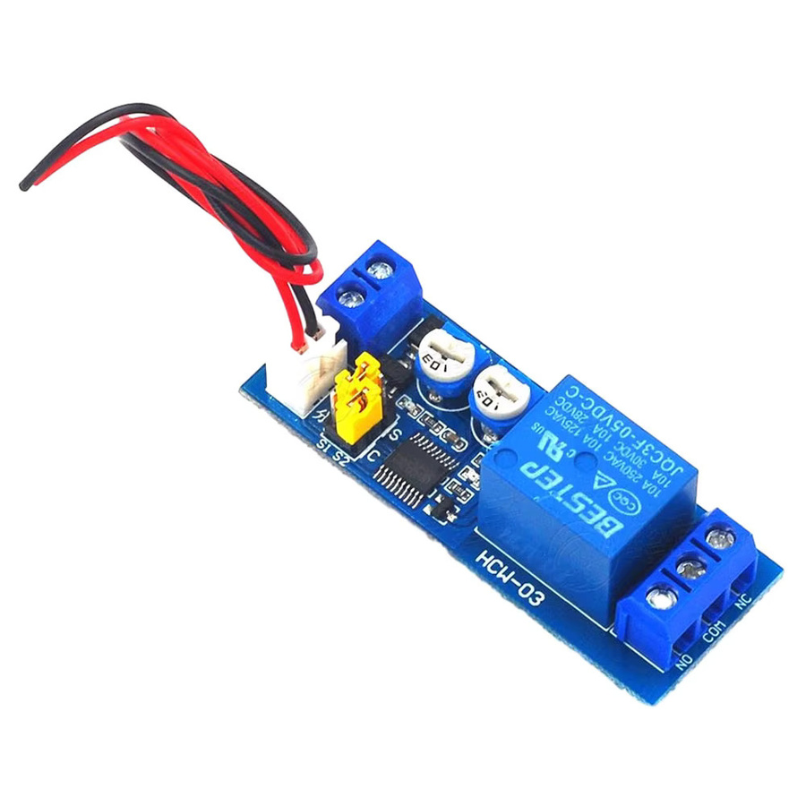 Einstellbares Zeitrelaismodul mit Timer-Steuerung und EIN-AUS-Schleifenschalter, DC 5 V 12 V 24 V, Blau - Bild 2