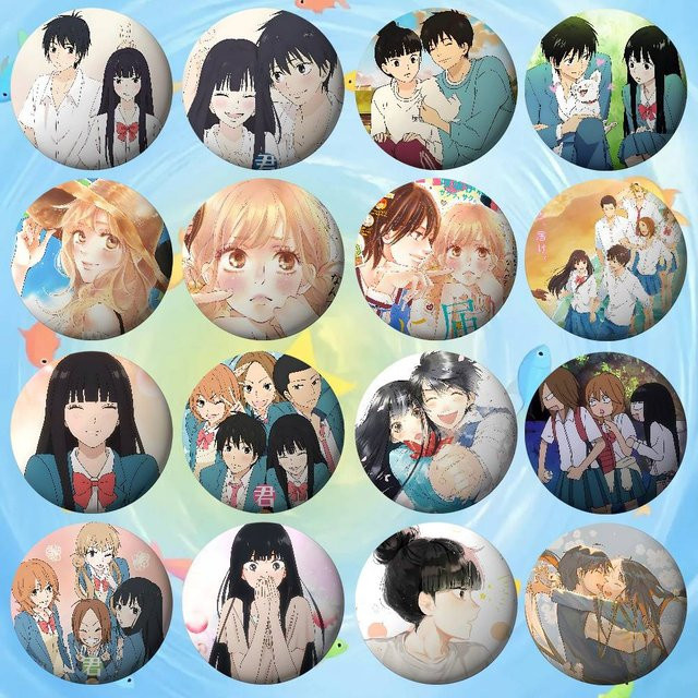 Brosche Metall, Weißblech Soft Button Pin, Amine K-Kimi Ni Todoke Abzeichen - Bild 1