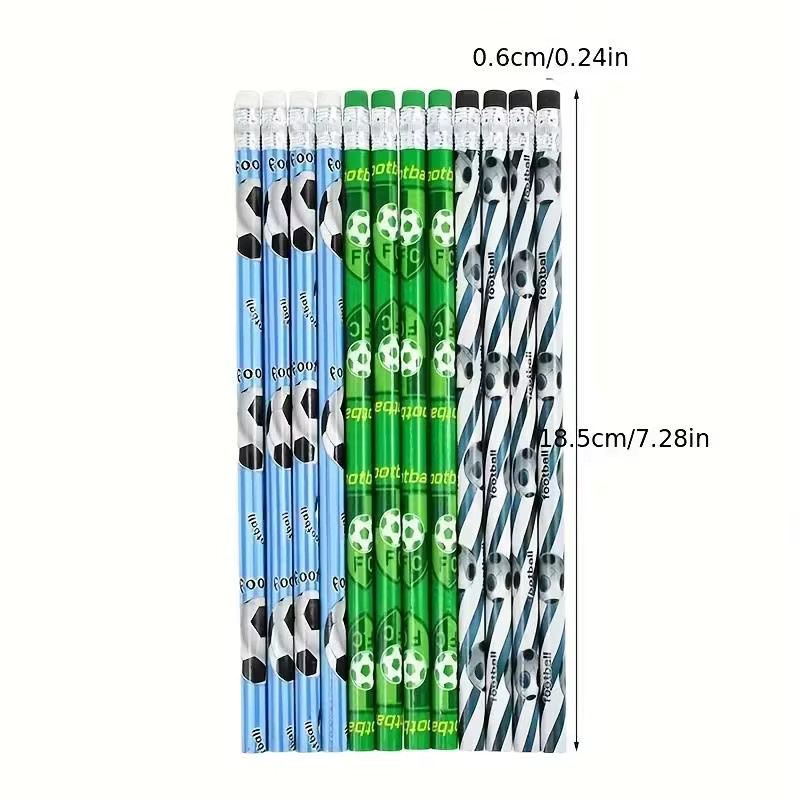 ZQNYCY 20-teiliges Fußball-Stift- und Notizbuch-Set für Kinder in Mehrfarbig mit Softcover und Blanko-Seiten - Bild 4