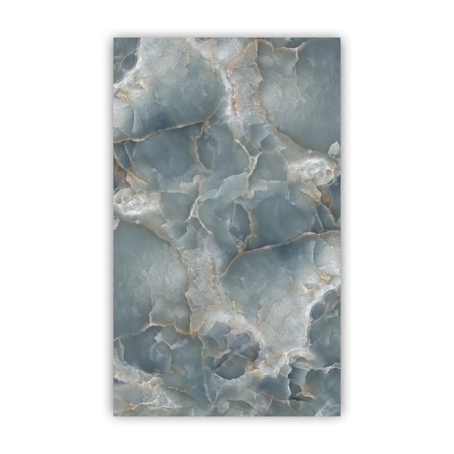 Walllux Duschrückwand in Marmor Optik Blau aus Alu-Verbund, B/H: 125 x 210 cm, Stärke: 3 mm - Bild 2