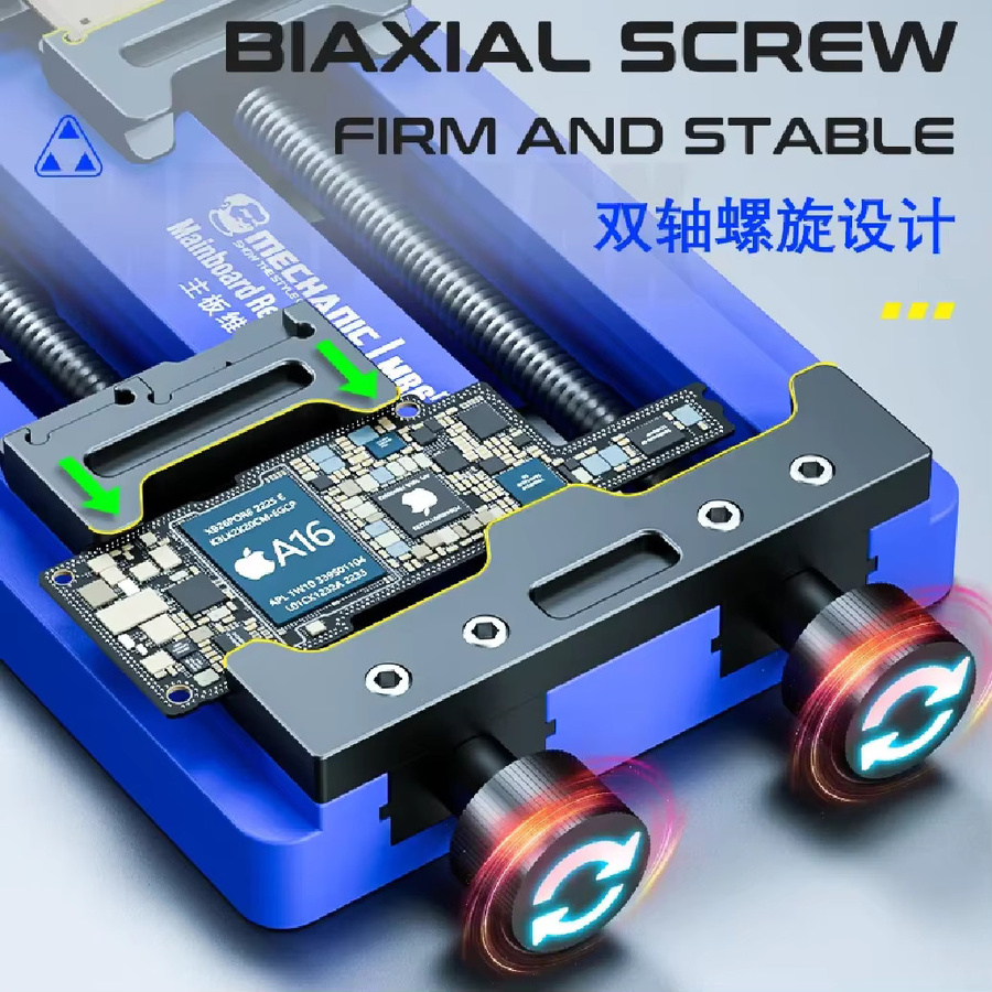 Mechanic MR6 Air Max Universeller PCB-Halter Verstellbare PCB-Klemme in Blau für Handy-Motherboard Lötfixierung und CPU-Kleberentfernung - Bild 1