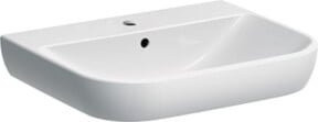 Geberit Waschtisch Smyle aus Keramik in Weiß mit Überlauf B/T: 60 x 48 cm - Bild 1