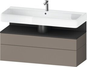 Duravit Waschtischunterschrank Qatego in Grau, B/T/H: 119 x 47 x 59 cm - Bild 1