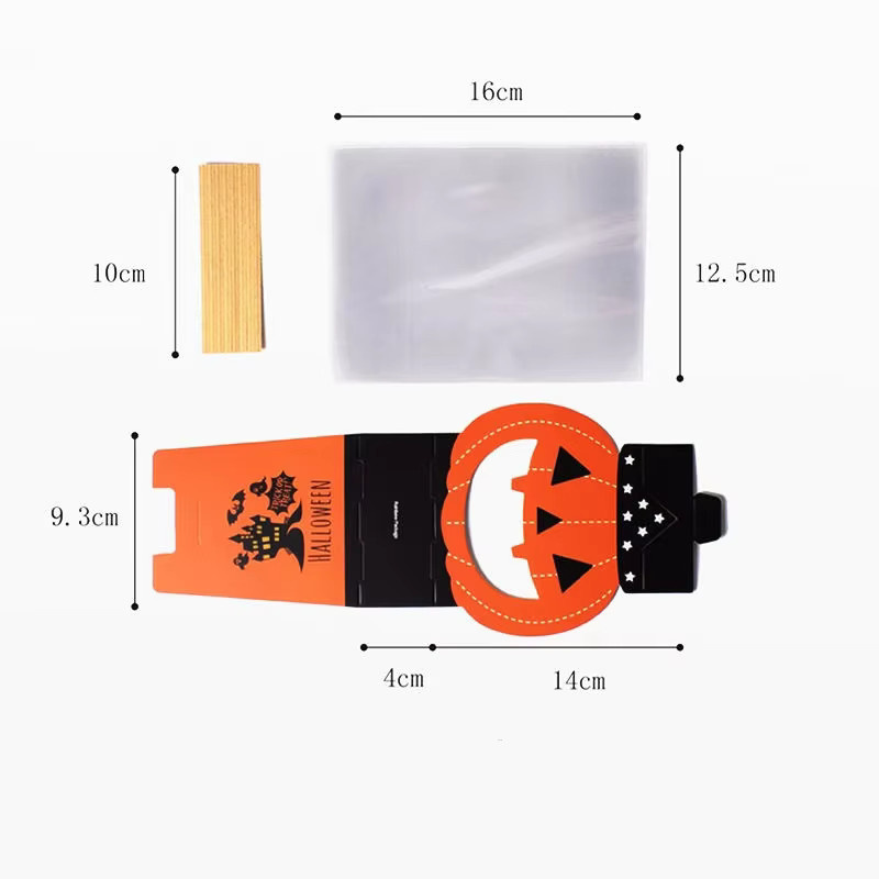 24 Stück Halloween Candy Box aus Papier in Kürbis und Geist Form, Orange, Süßigkeitenverpackung für Kinder und Erwachsene - Bild 6