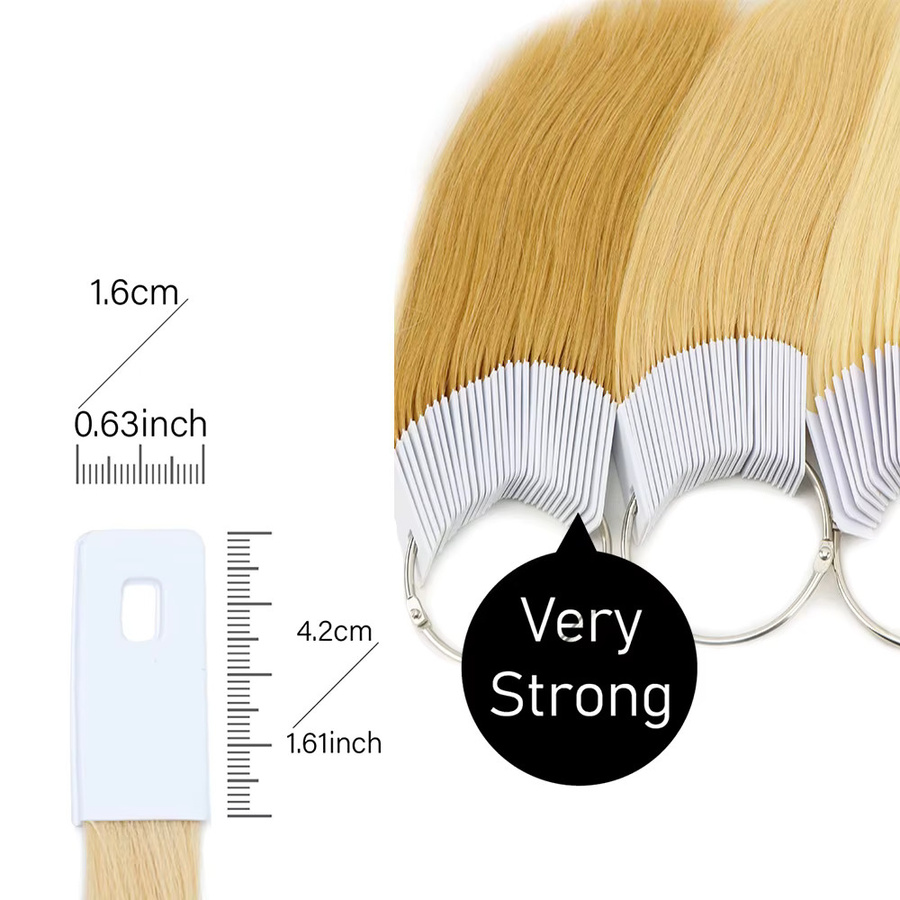 Mosalay Haarverlängerungs-Farbringe, 30 Stück, 8 Farben, Echthaar, Unisex - Bild 2