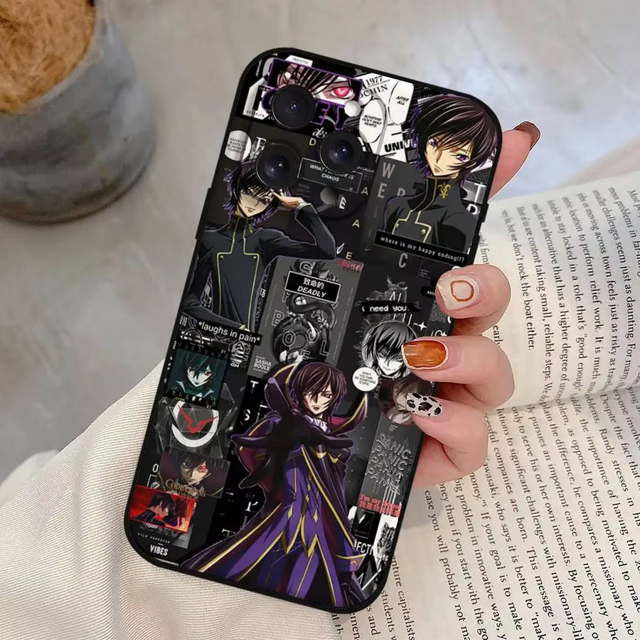 Japanische Anime Code Geass Handyhülle für Apple iPhone in Schwarz aus weichem Silikon - Bild 4