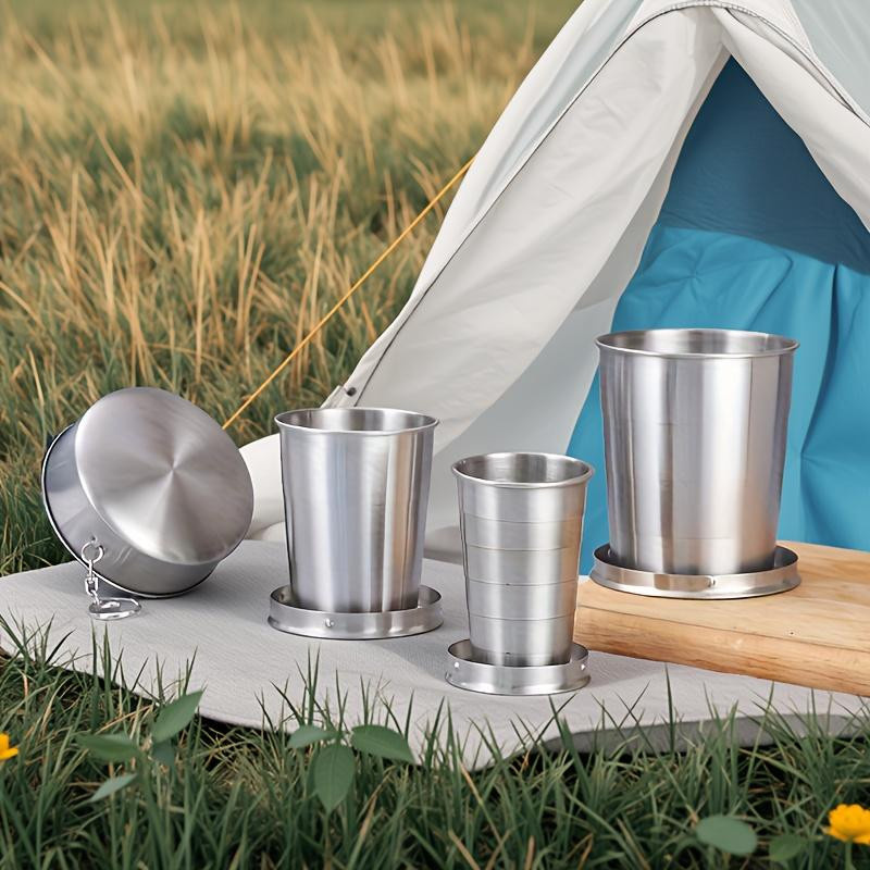 Faltbarer Wasserbecher für Outdoor und Camping, tragbarer Reisebecher und Mini-Weinglas zum Zusammenklappen - Bild 4