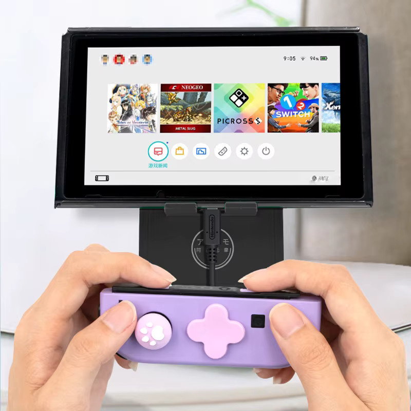 Silikon Soft D-Pad Kreuztasten und ABXY Tastenaufkleber mit Daumenstick Kappenabdeckung für Nintendo Switch OLED - Bild 2