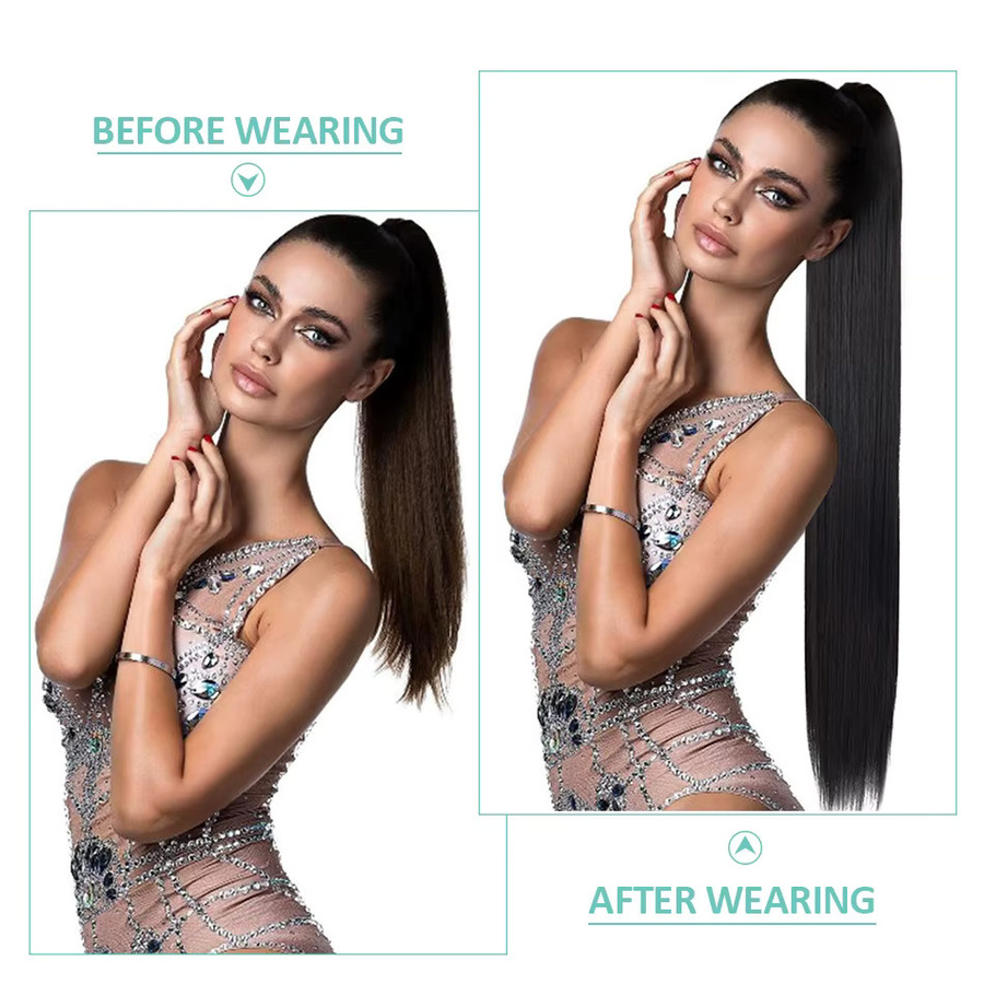 BOOMING Clip-in-Haarverlängerung Pferdeschwanz, 32 Zoll, Damen - Bild 2