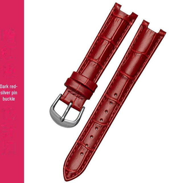 VantaGoods Damen-Armband Leder, Rot und Schwarz, 18 mm - Bild 1
