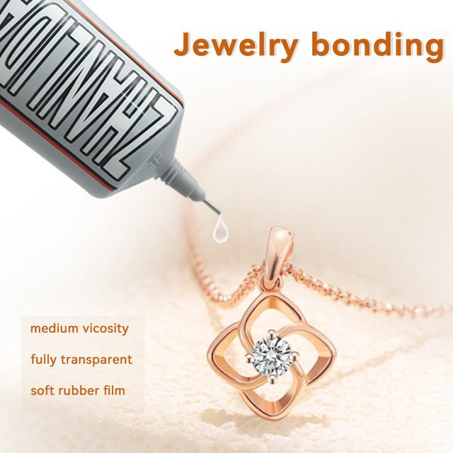 2 Stück E6000 Klebstoff transparent für DIY Kristall-Strass, Schmuck, Kleidung und Kunststoff - Bild 1
