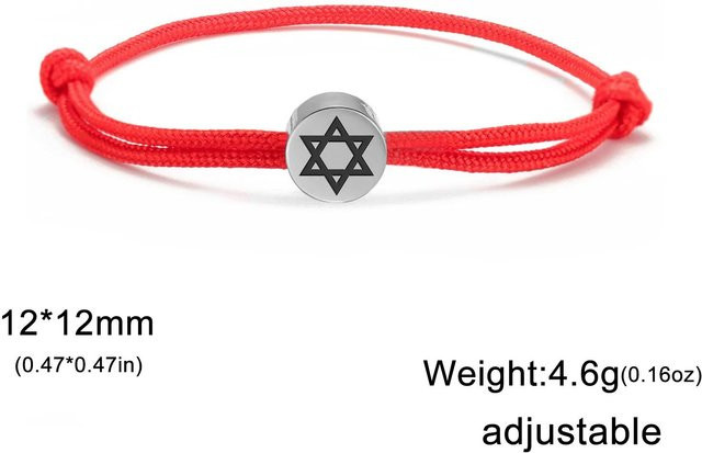 YULIN Armband Edelstahl, Davidstern, Unisex - Bild 1