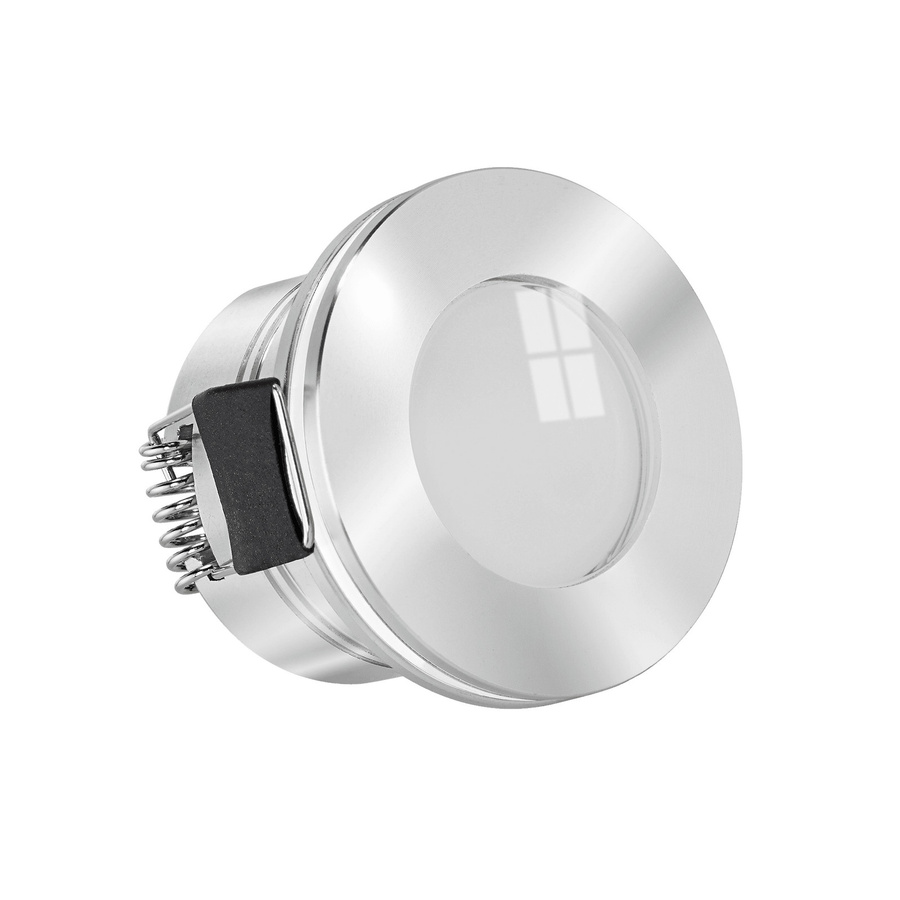 StarLED Mini-Einbaustrahler Sonne & Mond in Silber aus Aluminium mit 3,3W LED und IP44 Schutzart - Bild 1