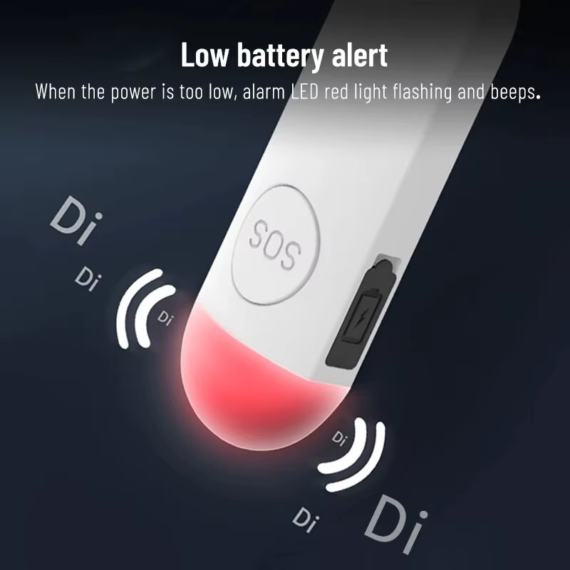 Fuers Wiederaufladbarer persönlicher Sicherheitsalarm mit 130dB Notfall-Selbstverteidigung, LED-Licht und Schlüsselbund für Frauen, Kinder und Senioren - Bild 2