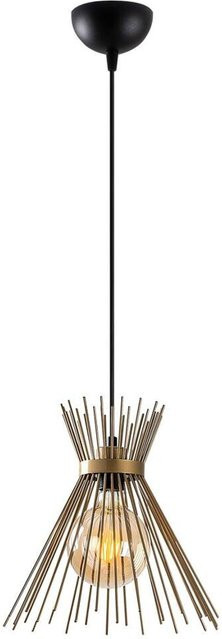 Opviq Pendelleuchte Kirpi in Schwarz aus Metall mit E27 Fassung, Höhe: 131 cm, Breite: 34 cm, Tiefe: 34 cm - Bild 1